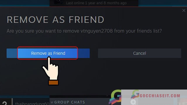 cách xóa bạn bè trên steam 