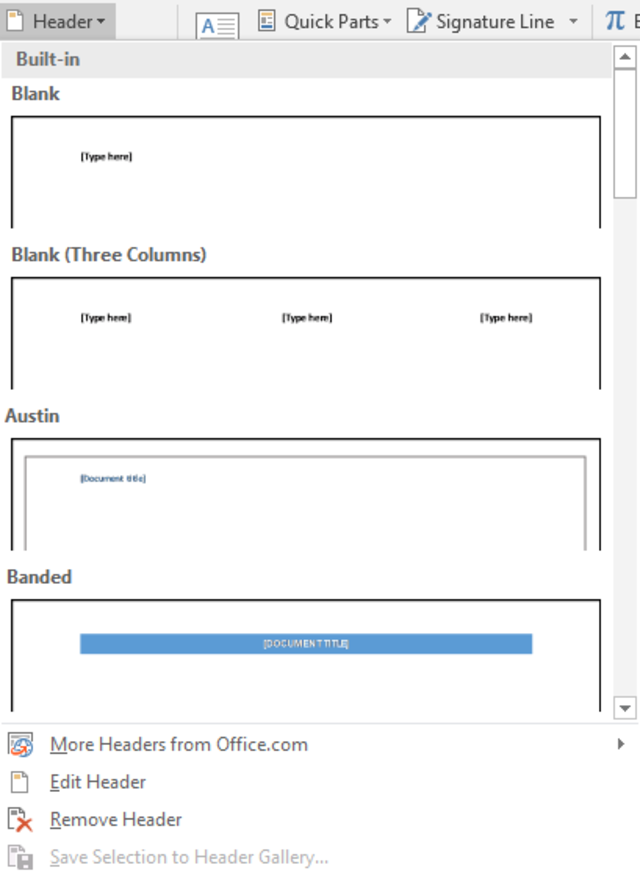 Cách tạo header and footer tại Word 2013