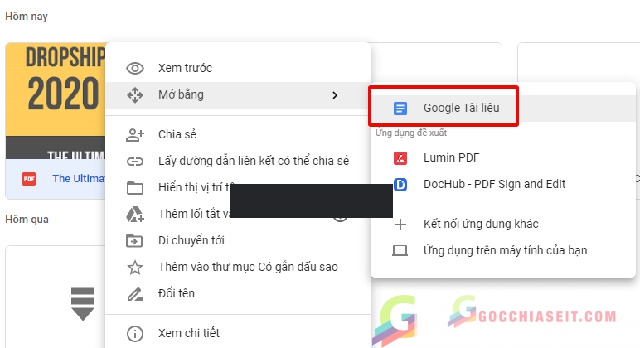 Cách chỉnh sửa file PDF Online bằng Google Docs 4