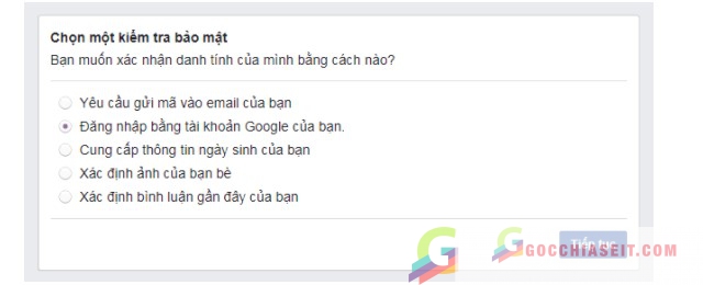 Checkpoint Facebook “Đăng nhập vào tài khoản Email”