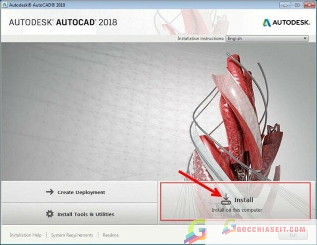 cách cài đặt autocad 2018