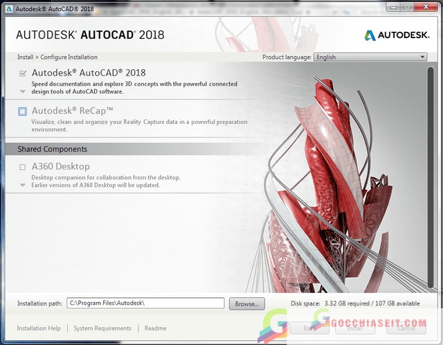 cách cài đặt autocad 2018 3