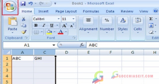Bạn nhấn vào logo Microsoft ở góc trên cùng bên trái và tiến hành chọn Print