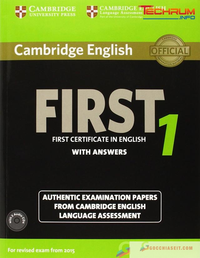 Cuốn Cambridge English First 1