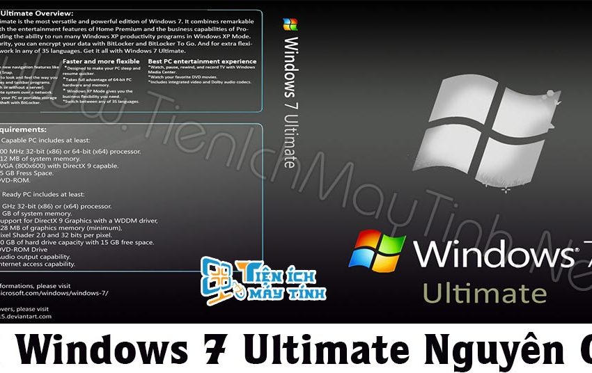  Tải Windows 7 Ultimate (32 Bit + 64 Bit) Bản Gốc