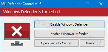 Lúc này, Windows Defender của bạn đã tắt hoàn toàn.