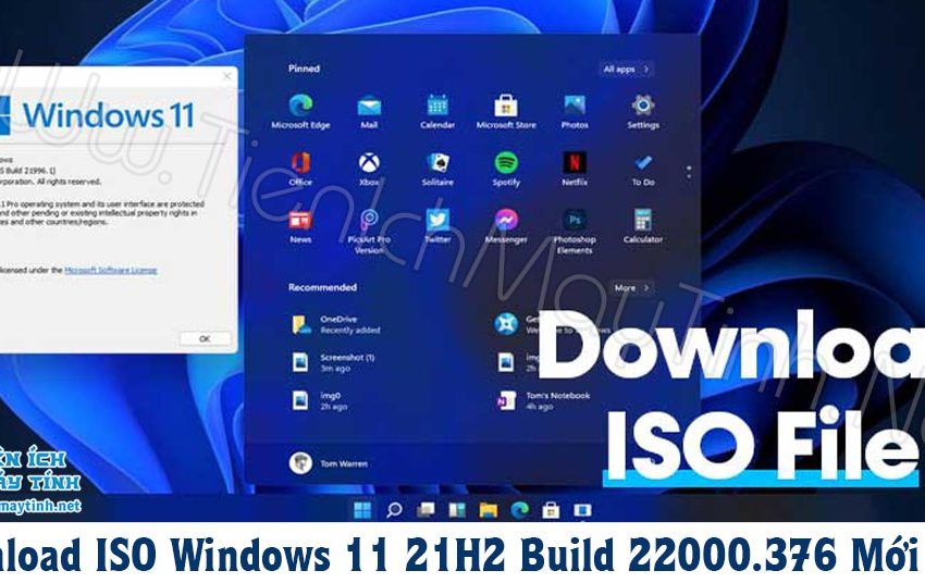  Download ISO Windows 11 21H2 Build 22000.376 Mới Nhất