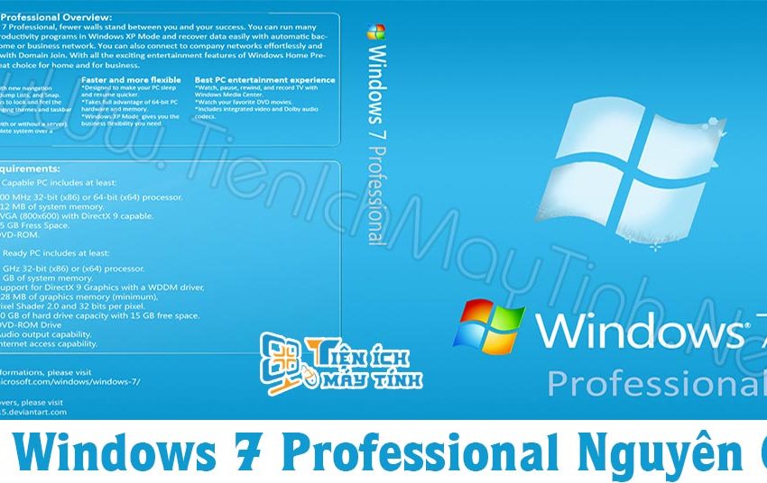  Tải hệ điều hành Windows 7 Professional 32/64 Bit cập nhật 2023
