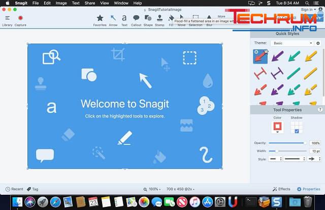 Thông tin về phần mềm Snagit