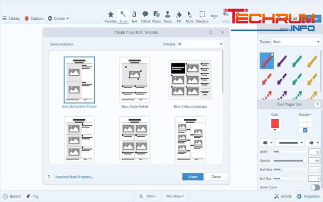 Các tính năng của Snagit