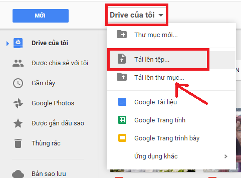  Cách tải file ảnh, video lên Google Drive trên điện thoại và PC